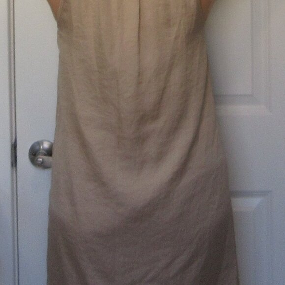 Ann Taylor LOFT Petites "Raw Silk" Oyster colored sleeveless shift, size 4P - Picture 12 of 14